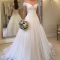 Pretty V Neck Tulle Wedding Dress Ideas For 201916