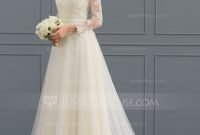 Pretty V Neck Tulle Wedding Dress Ideas For 201921