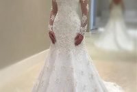 Pretty V Neck Tulle Wedding Dress Ideas For 201928