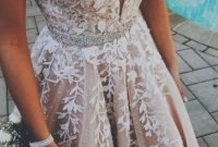 Pretty V Neck Tulle Wedding Dress Ideas For 201932