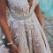 Pretty V Neck Tulle Wedding Dress Ideas For 201932