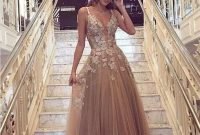 Pretty V Neck Tulle Wedding Dress Ideas For 201937