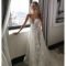Pretty V Neck Tulle Wedding Dress Ideas For 201940