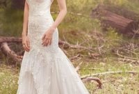 Pretty V Neck Tulle Wedding Dress Ideas For 201941