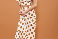 Delicate Polka Dot Maxi Skirt Ideas For Reunion03