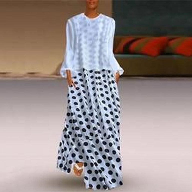45 Delicate Polka Dot Maxi Skirt Ideas For Reunion