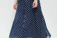 Delicate Polka Dot Maxi Skirt Ideas For Reunion42