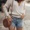 Affordable Women Outfit Ideas For Summer With Sweaters13