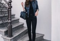 Fancy Work Outfits Ideas With Black Leggings To Copy Right Now04