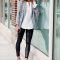 Fancy Work Outfits Ideas With Black Leggings To Copy Right Now30