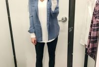 Fancy Work Outfits Ideas With Black Leggings To Copy Right Now37