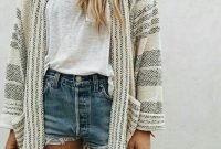 Gorgeous Summer Outfit Ideas With Cardigans For Women01