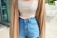 Gorgeous Summer Outfit Ideas With Cardigans For Women05