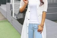 Gorgeous Summer Outfit Ideas With Cardigans For Women20