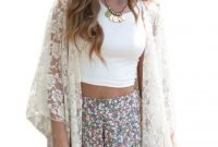 Gorgeous Summer Outfit Ideas With Cardigans For Women33