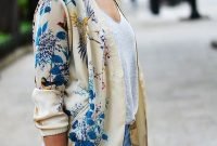 Cozy Combinations Ideas With Floral Blazers You Must Try16