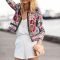 Cozy Combinations Ideas With Floral Blazers You Must Try20