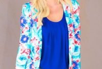 Cozy Combinations Ideas With Floral Blazers You Must Try39