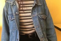 Flawless Outfit Ideas How To Wear Denim Jacket04