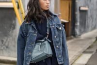 Flawless Outfit Ideas How To Wear Denim Jacket27