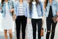 Flawless Outfit Ideas How To Wear Denim Jacket42