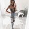 Hottest Women Summer Outfits Ideas With Ripped Jeans To Try17