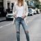Hottest Women Summer Outfits Ideas With Ripped Jeans To Try18
