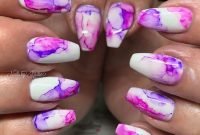 Unusual Watercolor Nail Art Ideas That Looks Cool03