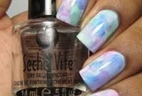 Unusual Watercolor Nail Art Ideas That Looks Cool07