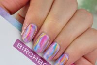 Unusual Watercolor Nail Art Ideas That Looks Cool13