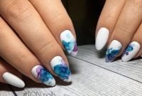 Unusual Watercolor Nail Art Ideas That Looks Cool19