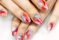 Unusual Watercolor Nail Art Ideas That Looks Cool24