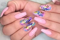 Unusual Watercolor Nail Art Ideas That Looks Cool28