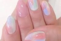 Unusual Watercolor Nail Art Ideas That Looks Cool29