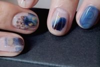 Unusual Watercolor Nail Art Ideas That Looks Cool35