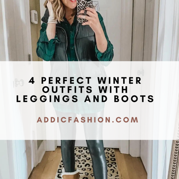 4 Perfect Winter Outfits With Leggings And Boots